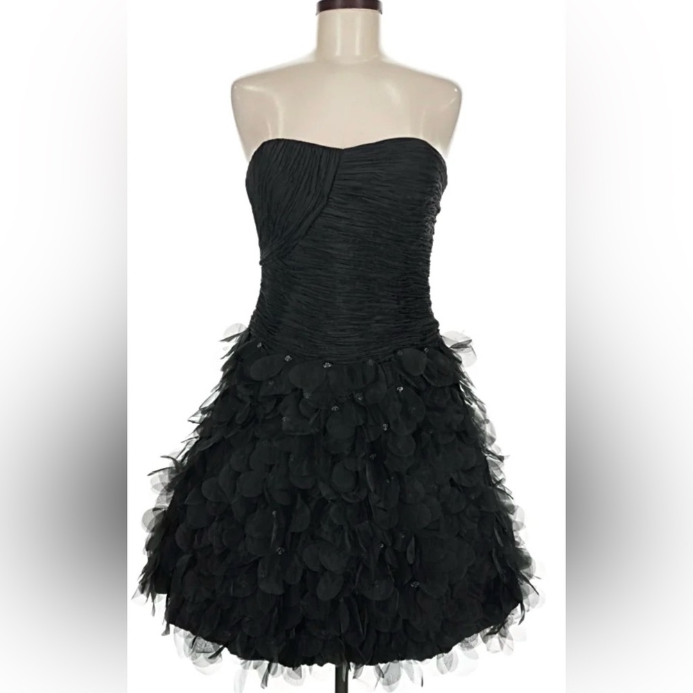 Sue Wong Elegant Black Strapless Dress